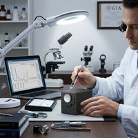 Espectrómetro Portátil para Jardín con Aplicación y Software para PC, Analizador de Espectro Completo de 340-1020nm para Plantas y Laboratorios, Material ABS, Diseño Moderno