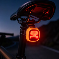 Feu arrière de vélo intelligent à détection de freinage, lampe d'avertissement LED pour cyclisme, étanche et rechargeable, éclairage de sécurité pour la conduite nocturne