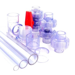 Accesorios para Sistemas de Agua de Acuarios, Conectores de Tubería de UPVC Transparentes Azules, Válvula de Bola, Conexiones Rápidas - Product Image 1