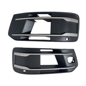 Directamente de fábrica, cubierta de luz antiniebla negra de plástico ABS para <span class=keywords><strong>Audi</strong></span> Q7 2016-<span class=keywords><strong>2019</strong></span>, nueva condición, número de pieza 4M0 807 681 <span class=keywords><strong>Q</strong></span> 4M0 807 682 <span class=keywords><strong>Q</strong></span> - Product Image 1