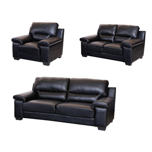 Housse de canapé pour canapés 3, 2 et 1 places, canapé en cuir italien, canapé <span class=keywords><strong>noir</strong></span> et or - Product Image 1