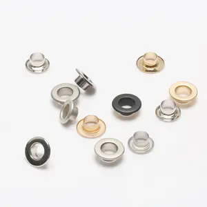 Metal Grommet Garment Eyelet Custom Factory Different Size Metal Eyelets Brass Stainless Steel Customized Plating Round OEM