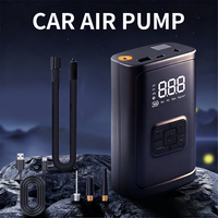 Gonfleur de pneus de voiture portable ABS 12V, jauge de pression numérique intelligente, arrêt automatique, pompe à air électrique sans fil, modèle silencieux 1102