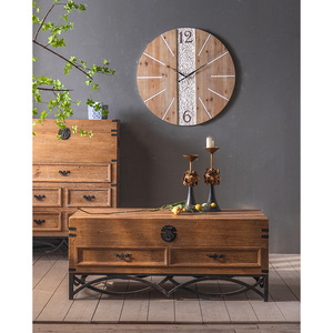 Gran centro de entretenimiento de madera rústica soporte de TV de granja con cajones gabinete de consola de medios para el hogar sala de estar - Product Image 2