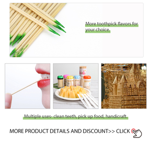 <span class=keywords><strong>Cure</strong></span>-dents aromatisés en bambou <span class=keywords><strong>cannelle</strong></span> personnalisés de haute qualité - Product Image 4