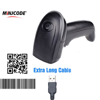 Mj2290 Qr Code Scanner 2D lecteur de codes-barres Usb filaire Cmos capteur d'image Pdf417 Aztec Support téléphone écran Mac