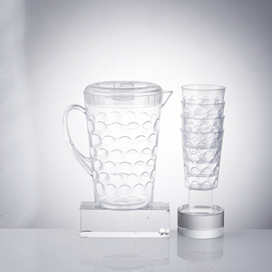 Hot Bán 1.5L PS Nhựa Jug Với Nắp Nước Lạnh Bình Với 4 Tumblers - Product Image 6