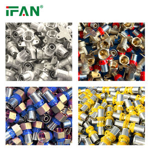 ข้อต่อท่อ PEX ยี่ห้อ IFAN OEM ทุกขนาด ข้อต่อแบบกดติด ข้อต่อทองเหลืองแบบกดสำหรับท่อน้ำ PEX - Product Image 2
