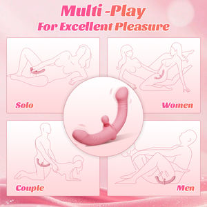 Premium Grade Silikon Doppel motor Doppelkopf <span class=keywords><strong>G</strong></span>-Punkt Dildos Weiblicher Mastur bator Lesben 10-Gang-Frequenz Adult Sex Vibrator Toy - Product Image 5