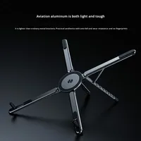 Support de téléphone pliable magnétique en alliage d'aluminium réglable 3 en 1, support portable multifonction pour téléphone portable et tablette pour bureau