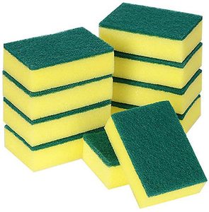 Éponge de nettoyage de la cuisine, 1 pièce, gommage, vaisselle, robuste, tout usage - Product Image 3