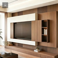 Meuble TV moderne XINGRUO avec écran et tiroirs, taille personnalisée pour hôtel et appartement