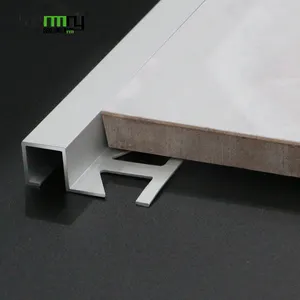 Factory Price Decor Wall Edging Strip Curved Type Round Corner Shape Edge Aluminum Gold Wall Profile Tile Corner Trim