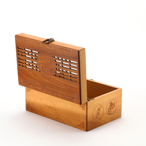Durable Space-Saving <b>Wooden</b> Hollow Storage <b>Box</b> with <b>Lock</b> Modern Design for Home Decoration Jewelry Organizer - Product Image 4