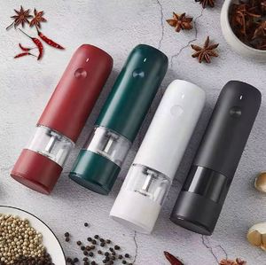 Electric Rechargeable Mini Portable Plastic Eco-Friendly Salt and <b>Pepper</b> <b>Grinder</b> USB Automatic <b>Pepper</b> Mill Set with LED Light - Product Image 3