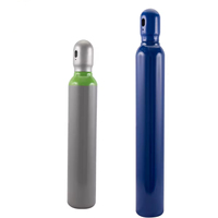 Cylindre/bouteille en acier sans soudure haute pression 2l 4l 6l 8l 10l 13 4l 20l pour bouteille de gaz oxygène/co2/argon/azote/hélium
