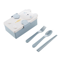 Boîte à lunch isotherme portable en plastique pour enfants, double compartiment, capacité 800-1000 ml, compatible micro-ondes, pour étudiants et activités extérieures