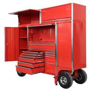 مخصص إصلاح السيارات الثقيلة المعادن المتداول حفرة أداة مربع عربة أداة تخزين ورشة عمل المرآب عربة مع عجلات كبيرة - Product Image 2