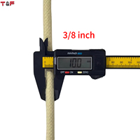 Cordon en fibre de verre mélangée au Kevlar de 3/8 pouce (10 mm), haute résistance à la chaleur