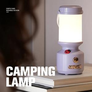 Lanterne de camping vintage, lampe LED suspendue pour tente, rechargeable, portable, lampe de nuit d'urgence pour la pêche, la randonnée, l'éclairage - Product Image 5