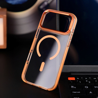 Funda Transparente con Soporte para Lentes de Cámara JOYPORODO B390 para iPhone 17 Pro Max, Resistente a Impactos, Magnética, Rígida de PC