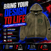 Vente en gros de sweats à capuche zippés personnalisés, effet délavé, avec graphiques en strass, coupe oversize, style streetwear, pour marques de créateurs