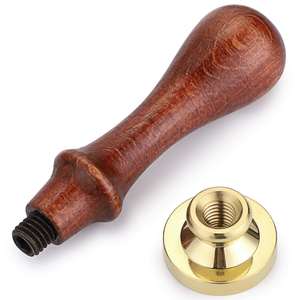 Sello de cera con símbolos mágicos, mango de madera, artesanías clásicas Retro Vintage con <span class=keywords><strong>caja</strong></span> de regalo para <span class=keywords><strong>sobres</strong></span> de invitación, letras - Product Image 3