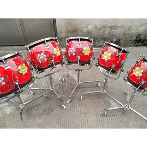Instrumentos de Percusión Étnicos Profesionales de Cinco Notas, Juego de Timbales Acústicos Usados, en Oferta - Product Image 3
