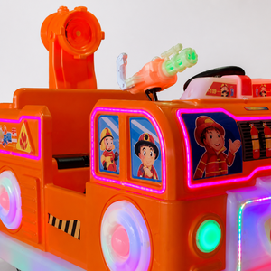 <span class=keywords><strong>Camion</strong></span> <span class=keywords><strong>de</strong></span> pompiers pour enfants, modèle héros <span class=keywords><strong>de</strong></span> dessin animé, 160 cm, lumières LED, canon à eau, manège pour parc d'attractions, vente en gros - Product Image 2