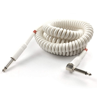 Nouveau design 8M 6.35mm Standard mâle à mâle Mono Jack câble de bobine d'instrument de musique à Angle droit pour clavier de guitare électrique