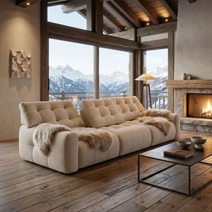 Divano in Pelle a Tre Posti di Ultima Generazione, Schienale Regolabile, Imbottitura in Spugna, <span class=keywords><strong>Design</strong></span> Moderno e Lussuoso, Ideale per Appartamenti e <span class=keywords><strong>Hotel</strong></span> - Product Image 1