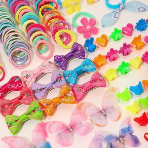 New Multiple Models Bowknot Flower Butterfly Hair Accessories Combinations <b>Sweet</b> Series Girl's Hair Accessories Fashion Jewelry - Product Image 2