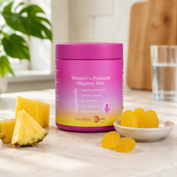 Complément alimentaire en gommes probiotiques à l'extrait d'ananas OEM, 60 gommes pour adultes