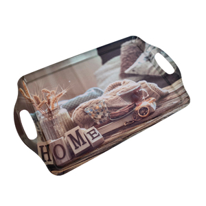 <span class=keywords><strong>Plateau</strong></span> de service à café <span class=keywords><strong>antidérapant</strong></span>, fabrication directe, impression personnalisée, <span class=keywords><strong>plateau</strong></span> à thé rectangulaire en mélamine - Product Image 3