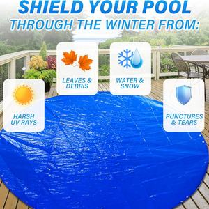 Couverture de piscine d'hiver de haute qualité, directement de l'usine, imperméable, résistante aux UV, pour piscines enterrées et hors sol - Product Image 5
