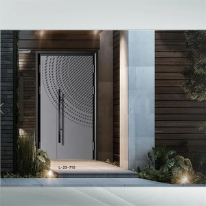 <span class=keywords><strong>Porte</strong></span> d'entrée américaine en acier et bois, <span class=keywords><strong>blindée</strong></span>, pare-balles, 48 pouces, pour usage commercial, avec serrure intelligente - Product Image 3