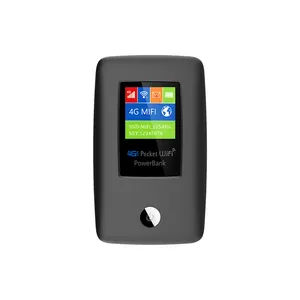 Routeur ESIM Portable 4G LTE avec port RJ45 de banque d'alimentation Mi-Fi 6000mAh prend en charge le Wi-Fi 5G et 2.4GHz pour 10 utilisateurs Activités de plein air