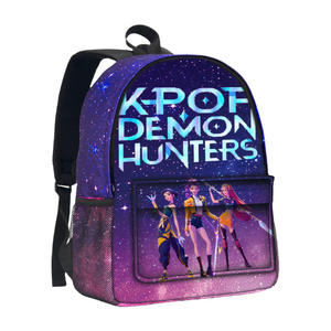 Tas Ransel Anak Sekolah JM3 K-pop Demon Hunters Motif Kartun, Tas Ransel K-pop Anak Ringan Bertema Langit Berbintang - Product Image 6
