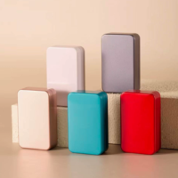 Boîte en métal portable, écologique et recyclable avec couvercle pour le stockage de collations, bonbons, chocolat, thé, cadeaux, logo personnalisé, marque OEM