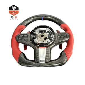Volante Sportivo Personalizzabile in Fibra di Carbonio e Pelle con LED per M4 <span class=keywords><strong>G20</strong></span> <span class=keywords><strong>G30</strong></span> - Product Image 3