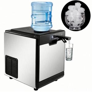 35kg/24h 2 en 1 Máquina comercial para hacer hielo con dispensador de agua Fabricantes de hielo - Product Image 1