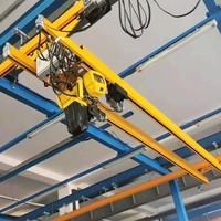 Grue légère KBK pour la ligne de fabrication d'appareils électroménagers, système de levage de composants, système de poste de travail modulaire sur rail en aluminium