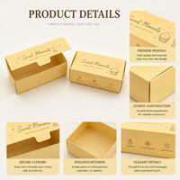 Boîte d'emballage personnalisée vide en carton pliable de qualité supérieure pour macarons, tartes aux œufs, biscuits, pâtisseries et produits de boulangerie