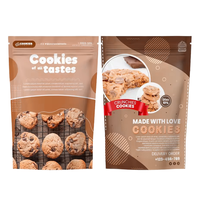 Sachet Mylar refermable personnalisé de qualité alimentaire avec fermeture éclair pour l'emballage de café et de biscuits haut de gamme (OEM)