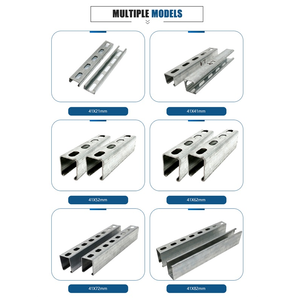 Baja Galvanis Celup Panas Kanal C 41mmx41mmx2.5mmx6000mm Punching Berbentuk C Apartemen Villa Anti-Korosi Tahan Api 1 - Product Image 4