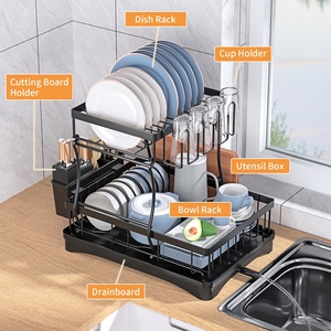 <span class=keywords><strong>Platos</strong></span> <span class=keywords><strong>de</strong></span> cocina <span class=keywords><strong>para</strong></span> el hogar <span class=keywords><strong>de</strong></span> 2 capas, almacenamiento <span class=keywords><strong>de</strong></span> utensilios, tendedero, <span class=keywords><strong>fregadero</strong></span> desmontable, <span class=keywords><strong>escurridor</strong></span> <span class=keywords><strong>de</strong></span> <span class=keywords><strong>platos</strong></span> - Product Image 3