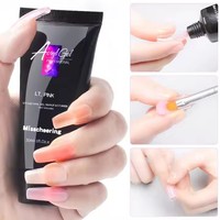 30 ml ongles Gel rapide solide constructeur doigt Extension acrylique Gel sans forme d'ongle Poly vente en gros