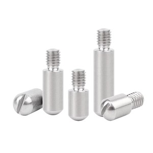 304 thép không gỉ rãnh đầu bên ngoài chủ đề hình trụ Pin gb831 không đầu trục vít ren cho gia công dịch vụ - Product Image 2