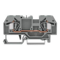 Bloque de terminales de 2 conductores 282-901, 6,00 Mm2, gris, control industrial, programación PLC, RS485, NewKd, 5 uds.
