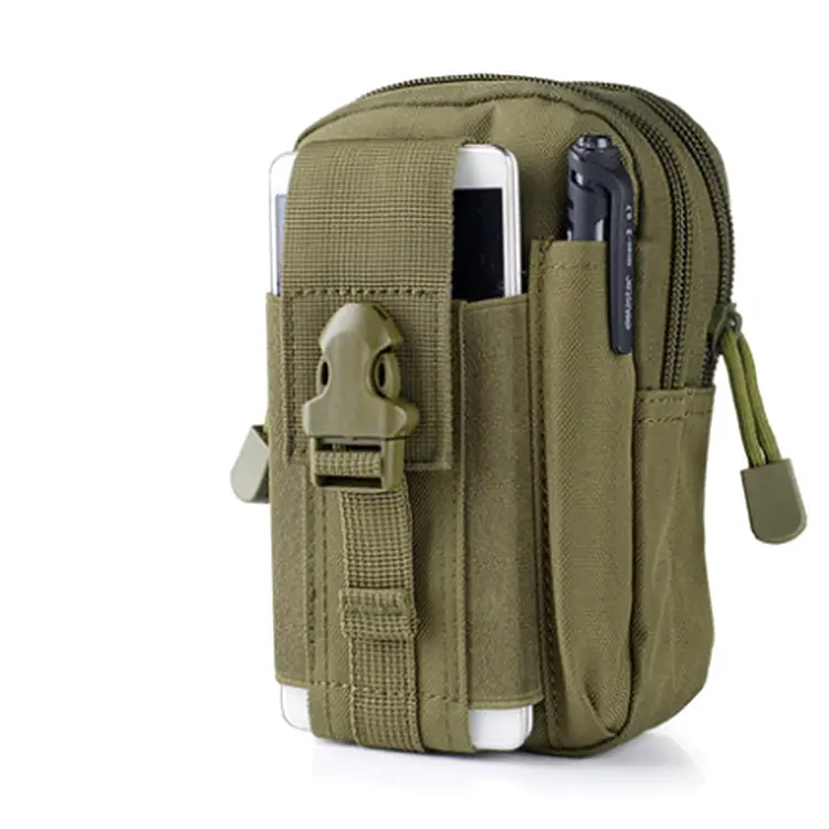 Hiking Outdoor Travel Purse Waterproof Zipper Fanny Waist Pack Men's Mini Sport Camping Bag Multifunction Pack